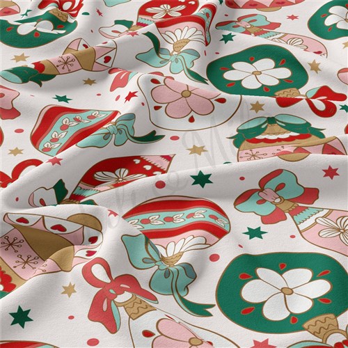 Christmas Double Brushed Polyester Fabric Jersey Stretchy Soft Polyester Stretch Fabric