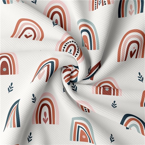 Rainbow Rib Knit Fabric, Yard & Get a Free $89.99 Embroidery Bundle