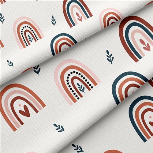 Rainbow Rib Knit Fabric, Yard & Get a Free $89.99 Embroidery Bundle