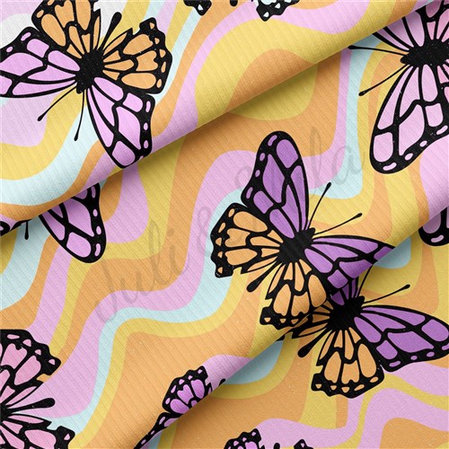 Butterfly Rib Knit Fabric, RBK1488 & Get a Free $89.99 Embroidery Bundle