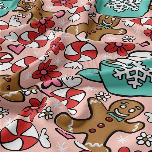 Christmas Double Brushed Polyester Fabric Jersey Stretchy Soft Polyester Stretch Fabric