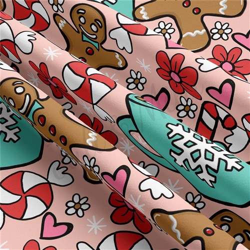 Christmas Double Brushed Polyester Fabric Jersey Stretchy Soft Polyester Stretch Fabric