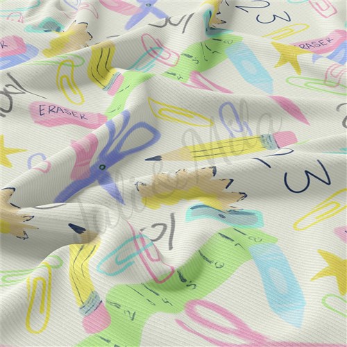 Back to School Rib Knit Fabric, RBK1530 & Get a Free $89.99 Embroidery Bundle