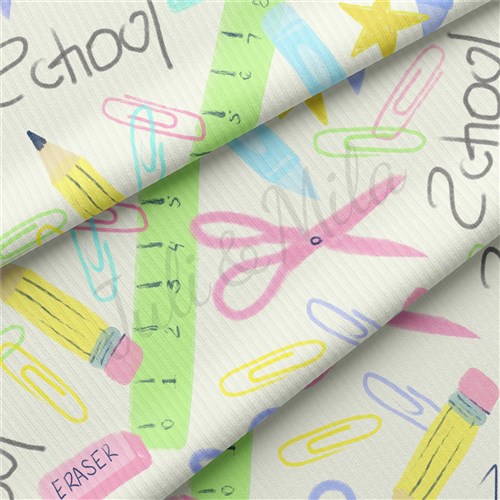 Back to School Rib Knit Fabric, RBK1530 & Get a Free $89.99 Embroidery Bundle