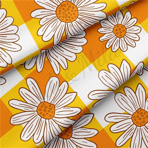 Floral Rib Knit Fabric, RBK1536 & Get a Free $89.99 Embroidery Bundle