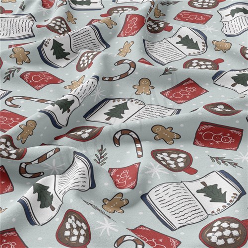 Christmas Double Brushed Polyester Fabric Jersey Stretchy Soft Polyester Stretch Fabric