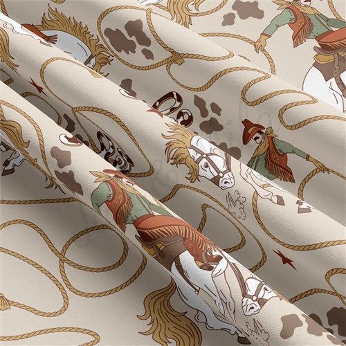 Boho Western Double Brushed Polyester Fabric Jersey Stretchy Soft Polyester Stretch Fabric
