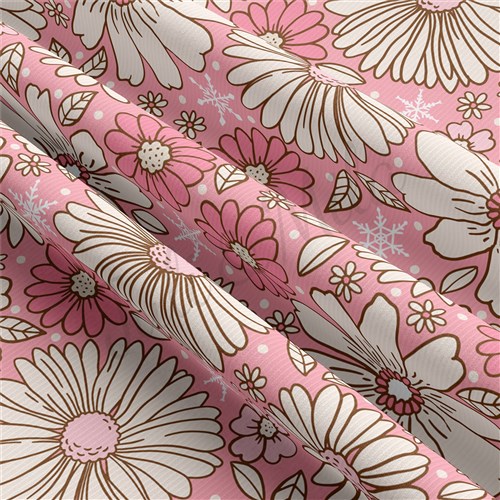 Floral Rib Knit Fabric, RBK881 & Get a Free $89.99 Embroidery Bundle