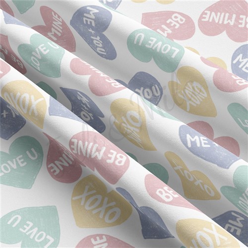 Valentine's Day Double Brushed Polyester Fabric Jersey Stretchy Soft Polyester Stretch Fabric