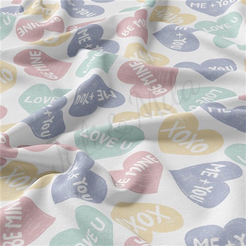 Valentine's Day Double Brushed Polyester Fabric Jersey Stretchy Soft Polyester Stretch Fabric