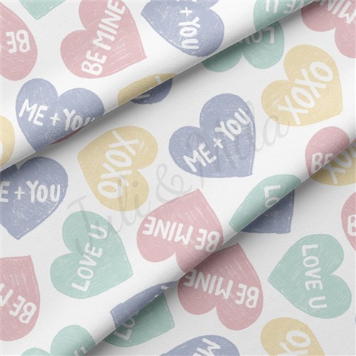 Valentine's Day Double Brushed Polyester Fabric Jersey Stretchy Soft Polyester Stretch Fabric