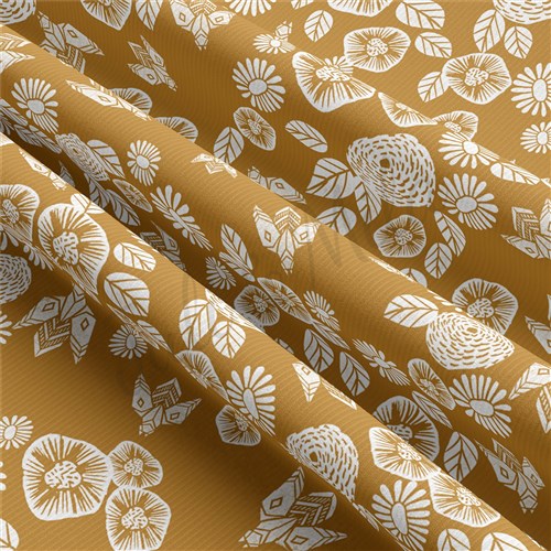 Floral Rib Knit Fabric, RBK426 & Get a Free $89.99 Embroidery Bundle
