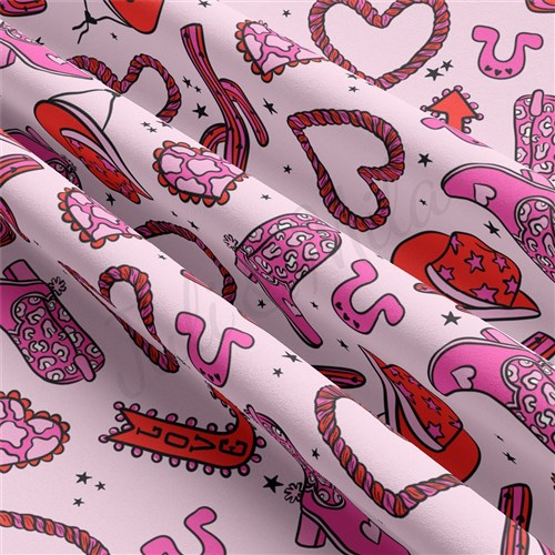 Valentine's Day Double Brushed Polyester Fabric Jersey Stretchy Soft Polyester Stretch Fabric