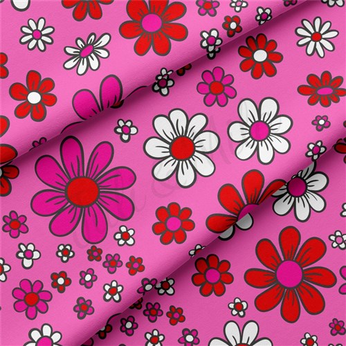 Valentine's Day Double Brushed Polyester Fabric Jersey Stretchy Soft Polyester Stretch Fabric