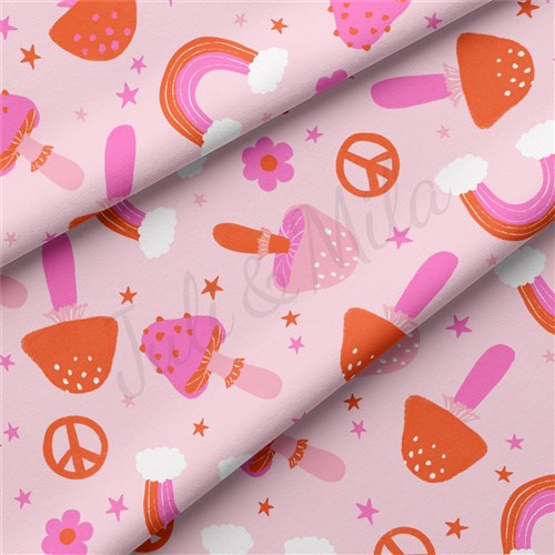 Valentine's Day Double Brushed Polyester Fabric Jersey Stretchy Soft Polyester Stretch Fabric