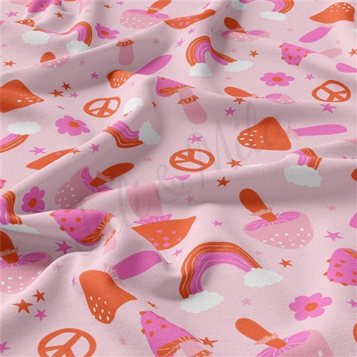 Valentine's Day Double Brushed Polyester Fabric Jersey Stretchy Soft Polyester Stretch Fabric