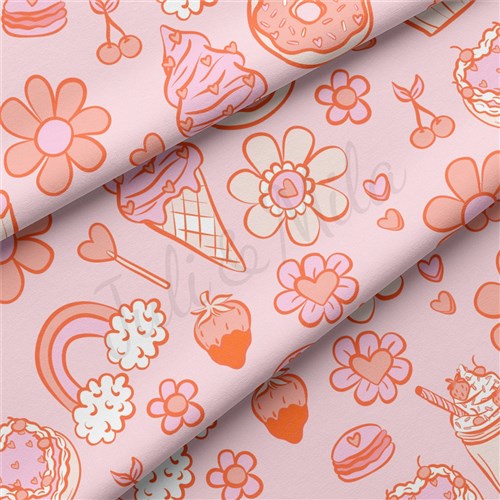 Valentine's Day Double Brushed Polyester Fabric Jersey Stretchy Soft Polyester Stretch Fabric