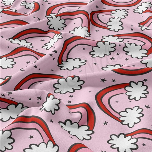 Valentine's Day Double Brushed Polyester Fabric Jersey Stretchy Soft Polyester Stretch Fabric