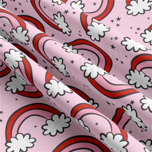 Valentine's Day Double Brushed Polyester Fabric Jersey Stretchy Soft Polyester Stretch Fabric