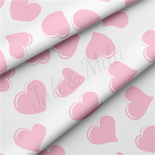 Valentine's Day Double Brushed Polyester Fabric Jersey Stretchy Soft Polyester Stretch Fabric