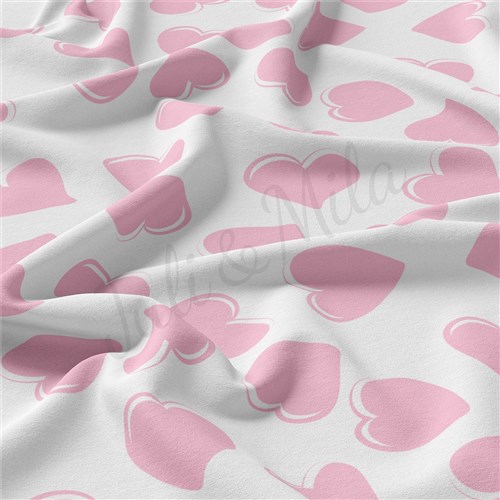Valentine's Day Double Brushed Polyester Fabric Jersey Stretchy Soft Polyester Stretch Fabric