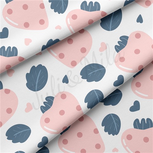 Strawberry Double Brushed Polyester Fabric Jersey Stretchy Soft Polyester Stretch Fabric