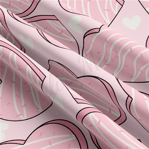 Valentine's Day Double Brushed Polyester Fabric Jersey Stretchy Soft Polyester Stretch Fabric