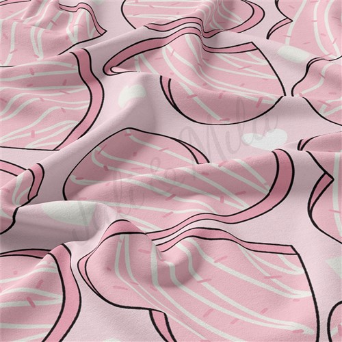 Valentine's Day Double Brushed Polyester Fabric Jersey Stretchy Soft Polyester Stretch Fabric