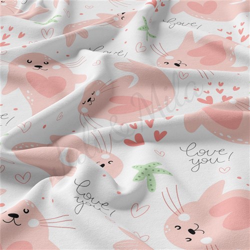 Valentine's Day Double Brushed Polyester Fabric Jersey Stretchy Soft Polyester Stretch Fabric