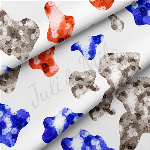4th of July Patriotic Double Brushed Polyester Fabric Jersey Stretchy Soft Polyester Stretch Fabric