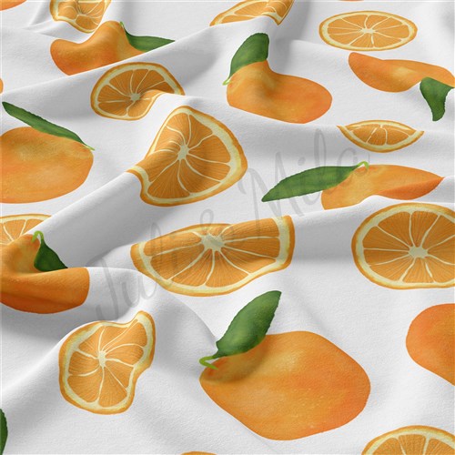 oranges Double Brushed Polyester Fabric Jersey Stretchy Soft Polyester Stretch Fabric
