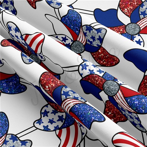 4th of July Patriotic Double Brushed Polyester Fabric Jersey Stretchy Soft Polyester Stretch Fabric