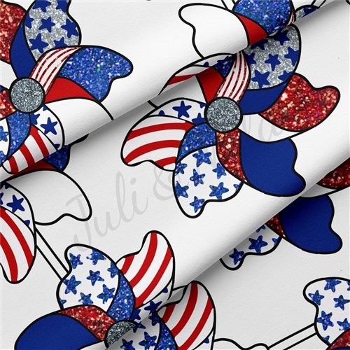 4th of July Patriotic Double Brushed Polyester Fabric Jersey Stretchy Soft Polyester Stretch Fabric