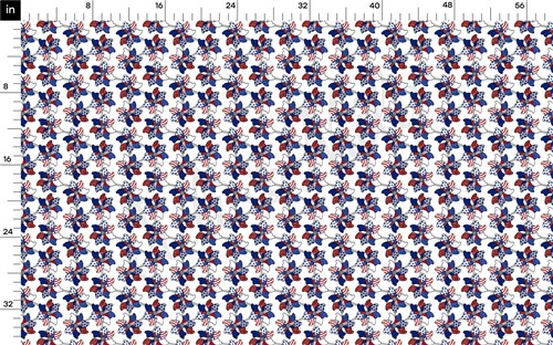 4th of July Patriotic Double Brushed Polyester Fabric Jersey Stretchy Soft Polyester Stretch Fabric