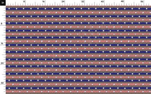 4th of July Patriotic Double Brushed Polyester Fabric Jersey Stretchy Soft Polyester Stretch Fabric