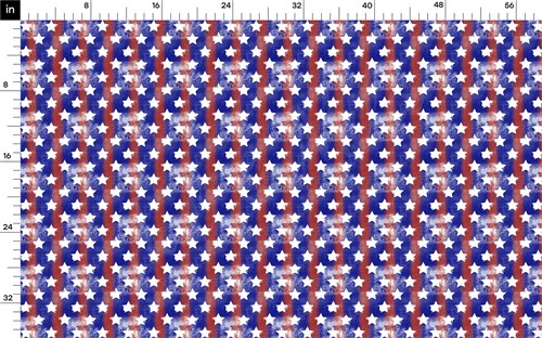 4th of July Patriotic Double Brushed Polyester Fabric Jersey Stretchy Soft Polyester Stretch Fabric