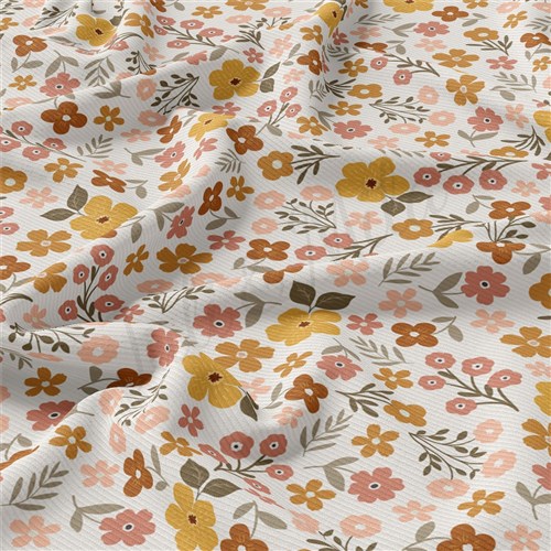 Floral Rib Knit Fabric, RBK2177 & Get a Free $89.99 Embroidery Bundle