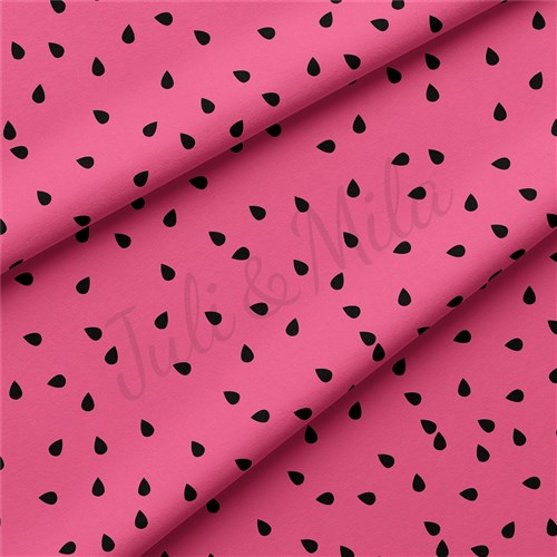 Watermelon Double Brushed Polyester Fabric Jersey Stretchy Soft Polyester Stretch Fabric