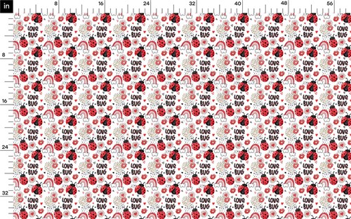 Love Bug Double Brushed Polyester Fabric Jersey Stretchy Soft Polyester Stretch Fabric
