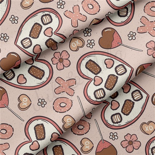Valentine's Day Double Brushed Polyester Fabric Jersey Stretchy Soft Polyester Stretch Fabric