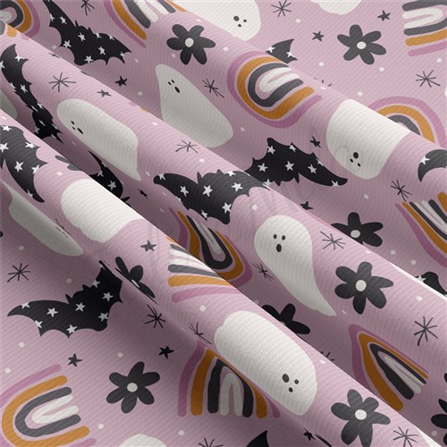 Autumn Fall Halloween Rib Knit Fabric, RBK1836 & Get a Free $89.99 Embroidery Bundle