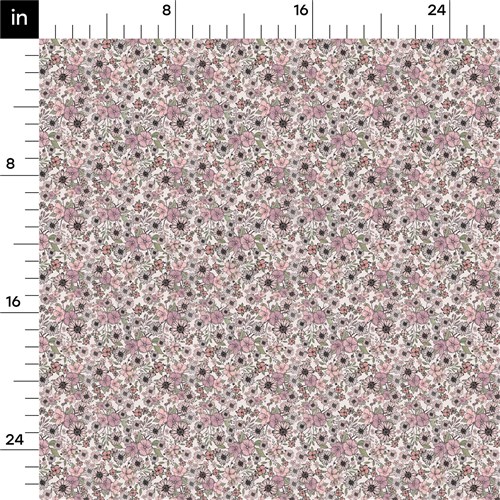 Floral Floral Flowers Double Brushed Polyester Fabric Jersey Stretchy Soft Polyester Stretch Fabric