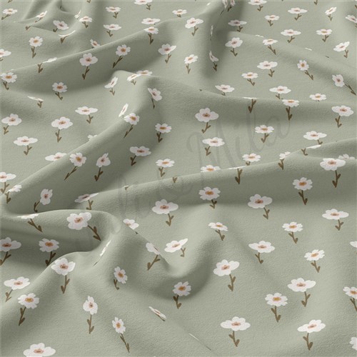 Floral Floral Flowers Double Brushed Polyester Fabric Jersey Stretchy Soft Polyester Stretch Fabric