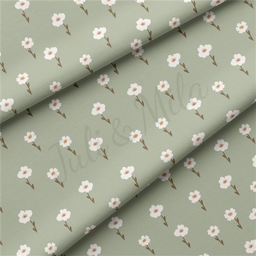 Floral Floral Flowers Double Brushed Polyester Fabric Jersey Stretchy Soft Polyester Stretch Fabric