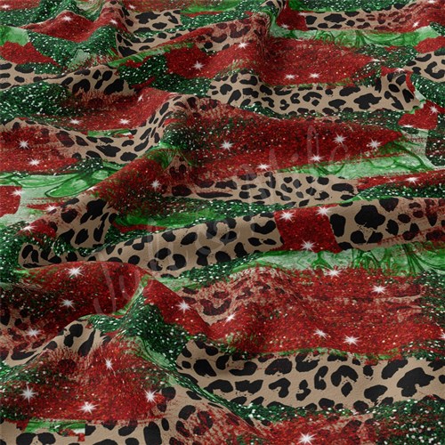 Christmas Double Brushed Polyester Fabric Jersey Stretchy Soft Polyester Stretch Fabric
