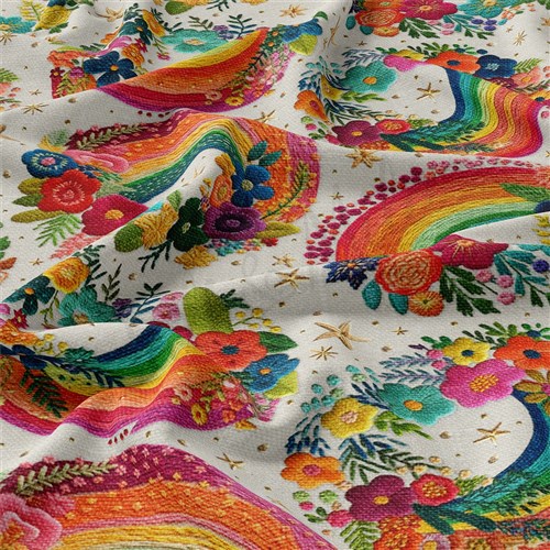Embroidery Double Brushed Polyester Fabric Jersey Stretchy Soft Polyester Stretch Fabric