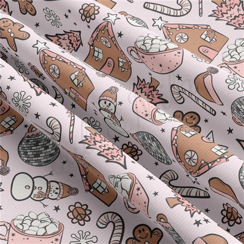 Christmas Rib Knit Fabric, RBK2041 & Get a Free $89.99 Embroidery Bundle
