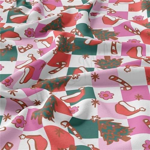 Christmas Double Brushed Polyester Fabric Jersey Stretchy Soft Polyester Stretch Fabric