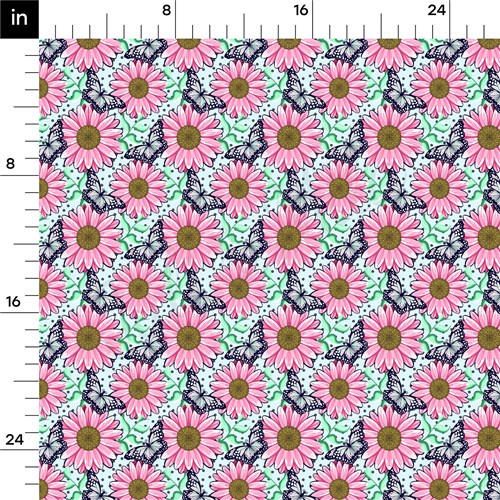 Floral Double Brushed Polyester Fabric Jersey Stretchy Soft Polyester Stretch Fabric