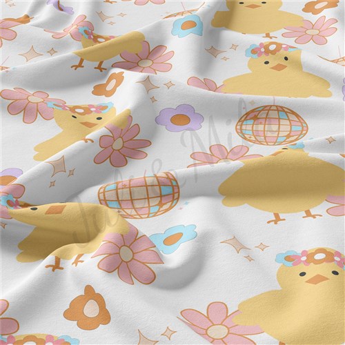 Easter Double Brushed Polyester Fabric Jersey Stretchy Soft Polyester Stretch Fabric